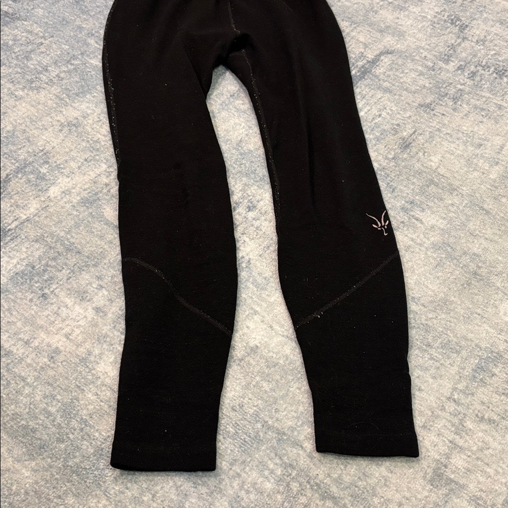 Rare Women’s ibex wool leggings tights pants size small black - Picture 2 of 5